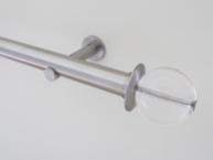 30mm stainless steel curtain pole set acrylic ball finial